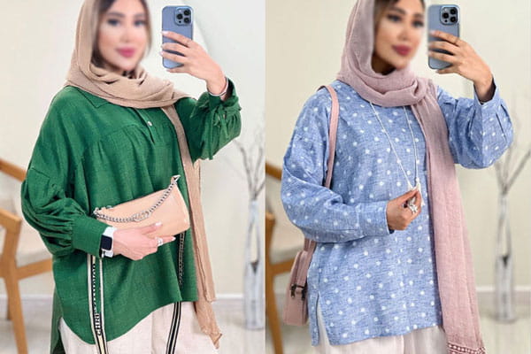 تصویر 4 از خرید مانتو شومیزی + قیمت فروش استثنایی